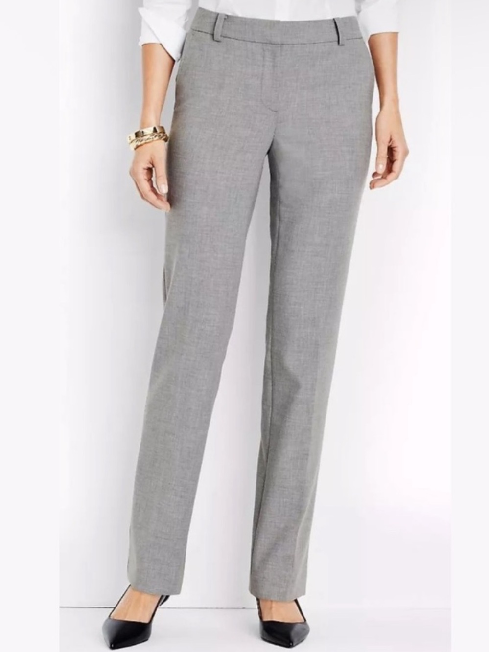 Talbots Freeport Mill Medium Grey Pants Trousers